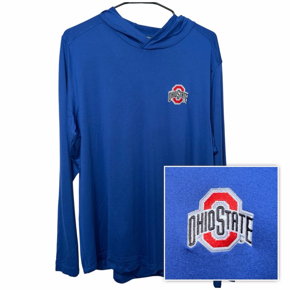 OHIO STATE BUCKEYES Performance Pullover Hoodie Size Large  Cutter & Buck NEW